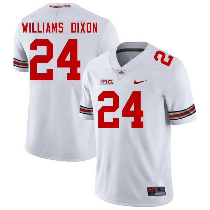 Ohio State Buckeyes Sam Williams-Dixon Men's's #24 Authentic White College Football Jersey 2404IBEM5